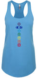 Womens 7 Colored Chakras Racer-back Tank Top - Yoga Clothing for You