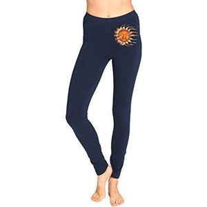 Ladies Sleeping Sun Cotton/Spandex Leggings - Yoga Clothing for You - 8