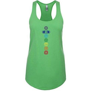 Womens 7 Chakras Racer-back Tank Top - Yoga Clothing for You - 6