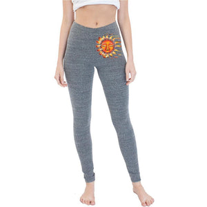 Ladies Triblend Spandex Leggings - Sleeping Sun (hip print) - Yoga Clothing for You - 3