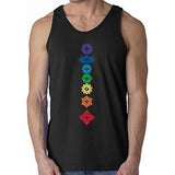 Mens Floral 7 Chakras Tank Top - Yoga Clothing for You - 7