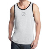 Mens Hindu Patch Cotton Tank Top - Middle Print - Yoga Clothing for You - 4