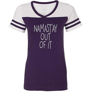 Womens "Namast'ay Out of It" Sporty Yoga Tee - Yoga Clothing for You - 5