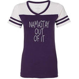 Womens "Namast'ay Out of It" Sporty Yoga Tee - Yoga Clothing for You - 5