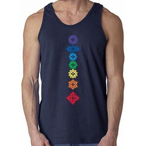 Mens Floral 7 Chakras Tank Top - Yoga Clothing for You - 6