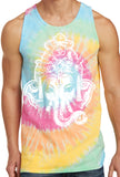 Mens Big Ganesha Tie Dye Tank Top - Yoga Clothing for You