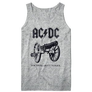 AC/DC About to Rock Again Grey Tank Top