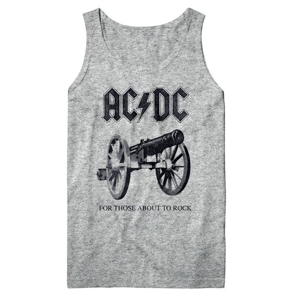 AC/DC About to Rock Again Grey Tank Top