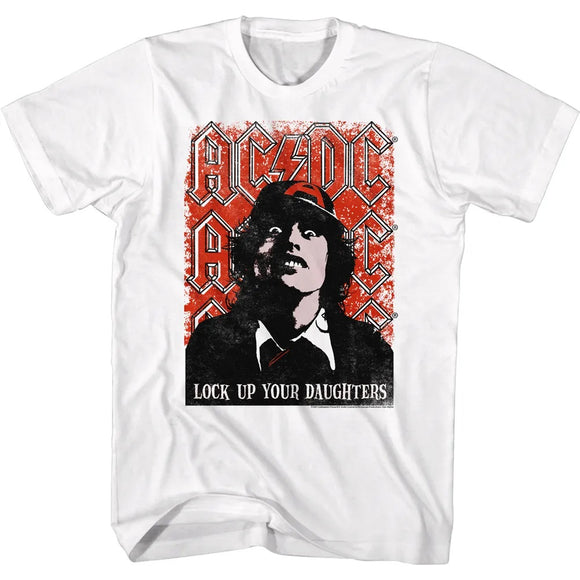 AC/DC Lock Up Daughters White T-shirt