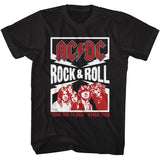 AC/DC Rock and Roll Lightning Black T-shirt