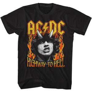 AC/DC Highway to Hell Fire Black T-shirt