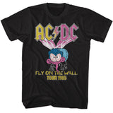 AC/DC Colorful Fly on the Wall Tour Black T-shirt