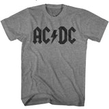 AC/DC Vintage Dark Logo Grey T-shirt