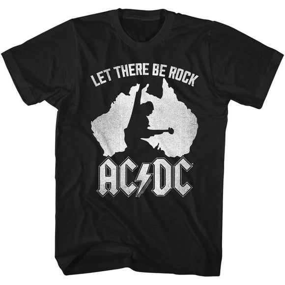 AC/DC Let There Be Rock Australia Black Tall T-shirt