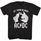 AC/DC Let There Be Rock Australia Black Tall T-shirt