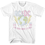 AC/DC Earth For Those About to Rock White T-shirt