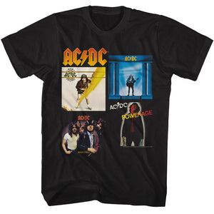 AC/DC Albums Black T-shirt