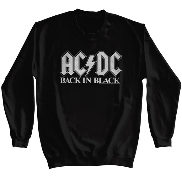 AC/DC Back in Black Logo Black Sweatshirt