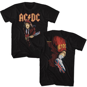 AC/DC 1996 Tour Black T-shirt Front and Back