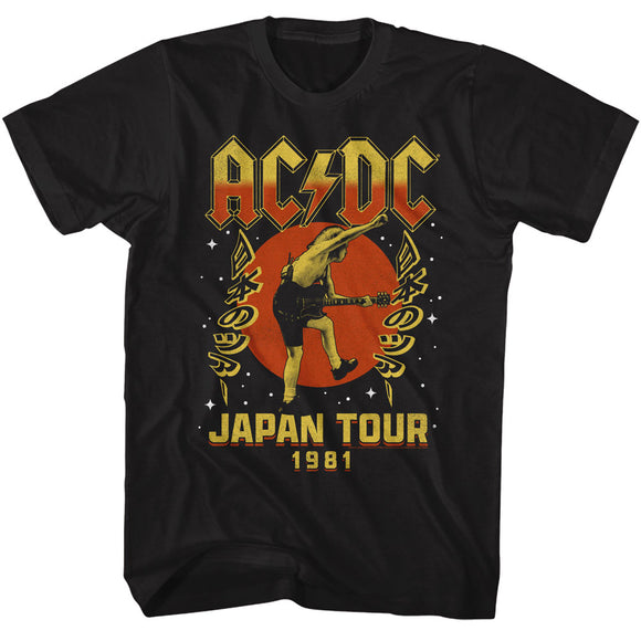 AC/DC Japan Tour 1981 Black T-shirt