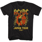 AC/DC Japan Tour 1981 Black Tall T-shirt