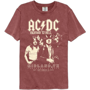 AC/DC Highway to Hell Midland TX Brick Vintage Washed T-shirt