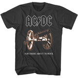 AC/DC Those About to Rock Cannon Black T-shirt