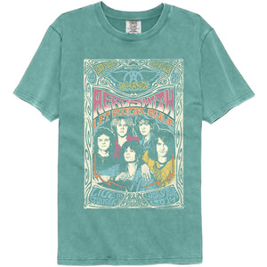 Aerosmith Let Rock Rule Tour 2014 Seafoam Vintage Washed T-shirt