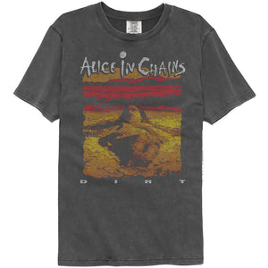 Alice in Chains Distressed Dirt Album Washed Black T-shirt