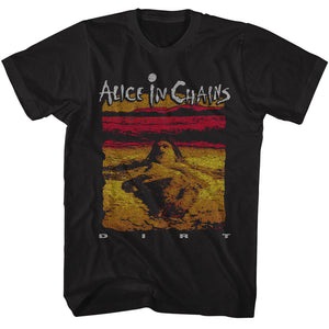 Alice in Chains Vintage Dirt Album Black Tall T-shirt