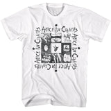 Alice in Chains Vintage Album Collage White T-shirt