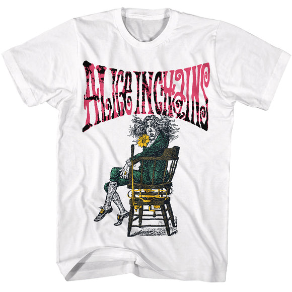 Alice in Chains Chair White T-shirt