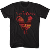 Alice in Chains Dirt Album Rooster Black Tall T-shirt