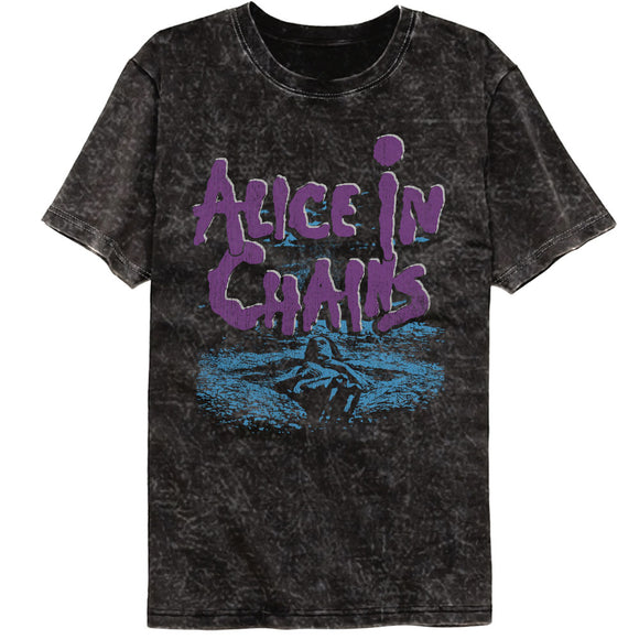 Alice in Chains Dirt Album Black Mineral Washed T-shirt