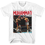 Muhammad Ali Greatest of All Time Fight in Ring White T-shirt