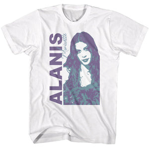 Alanis Morissette Duotone White T-shirt