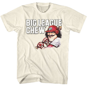 Big League Chew Vintage Moustache Natural T-shirt
