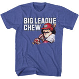 Big League Chew Vintage Moustache Royal Heather T-shirt