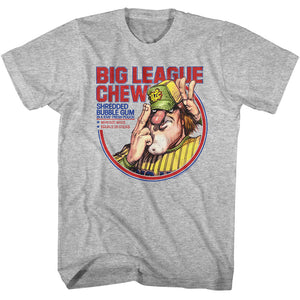 Big League Chew Pitcher Circle Photo Grey T-shirt