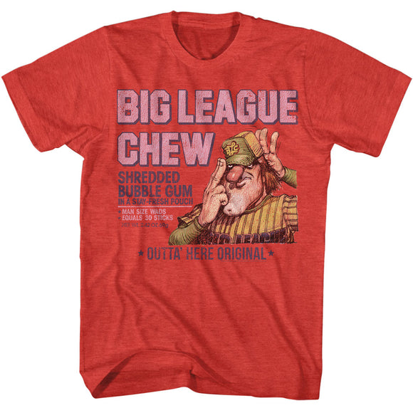 Big League Chew Retro Pitcher Original Red Heather T-shirt