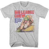 Big League Chew Retro Distressed Pitcher Circle Grey Tall T-shirt