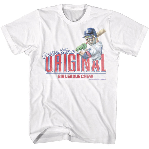 Big League Chew Outta Here Original White T-shirt