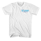 Big League Chew Blue Raspberry White T-shirt Front and Back