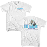 Big League Chew Blue Raspberry White T-shirt Front and Back