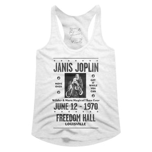 Janis Joplin Ladies Racerback Tanktop Louisville 1970 Tank