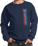 Kids Ford Mustang Sweatshirt Pony Logo Tri Bar Youth Sweat Shirt - Yoga Clothing for You