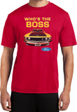 Ford Mustang T-shirt Whos the Boss Moisture Wicking Tee - Yoga Clothing for You