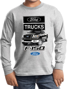 Kids Ford Truck T-shirt F-150 Youth Long Sleeve - Yoga Clothing for You