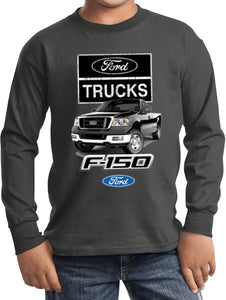 Kids Ford Truck T-shirt F-150 Youth Long Sleeve - Yoga Clothing for You