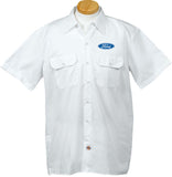 Ford Oval Mens Logo Work Shirt (above pocket print) - Yoga Clothing for You